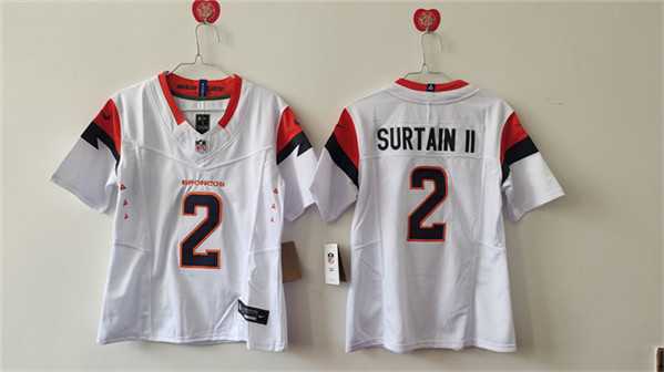 Women's Denver Broncos #2 Pat Surtain II White 2024 F.U.S.E. Vapor Stitched Jersey,We sell and wholesale Women's Denver Broncos #2 Pat Surtain II White 2024 F.U.S.E. Vapor Stitched Jersey on line form chian!